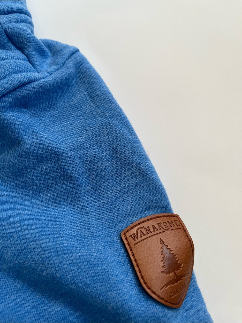 Wanakome Athena Colbalt Blue Asymmetrical Full Zip Cowl Neck Longline Hoodie - Picture 7 of 13